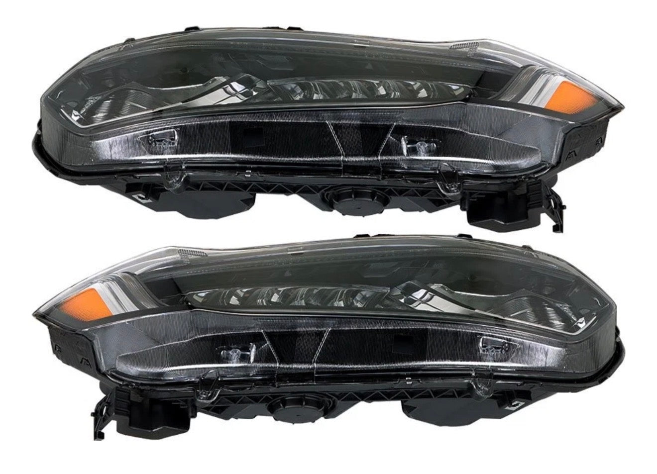 For 2018 2019 2020 Honda Accord Pair of Headlights Headlamps Halogen w/ LED DRL