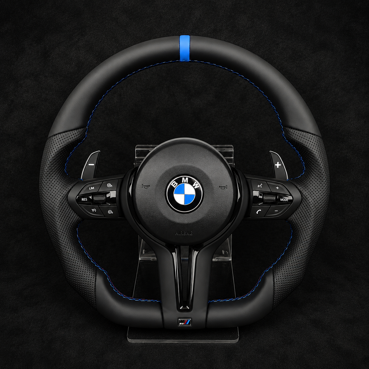 BMW M Performance Race Blue Steering wheel for 2012-2019 models