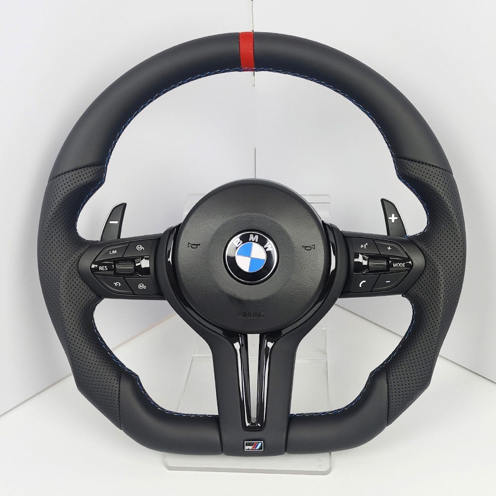 BMW M Performance Race Red Steering Wheel with Airbag & Paddle Shifters | 2012–2019 Models