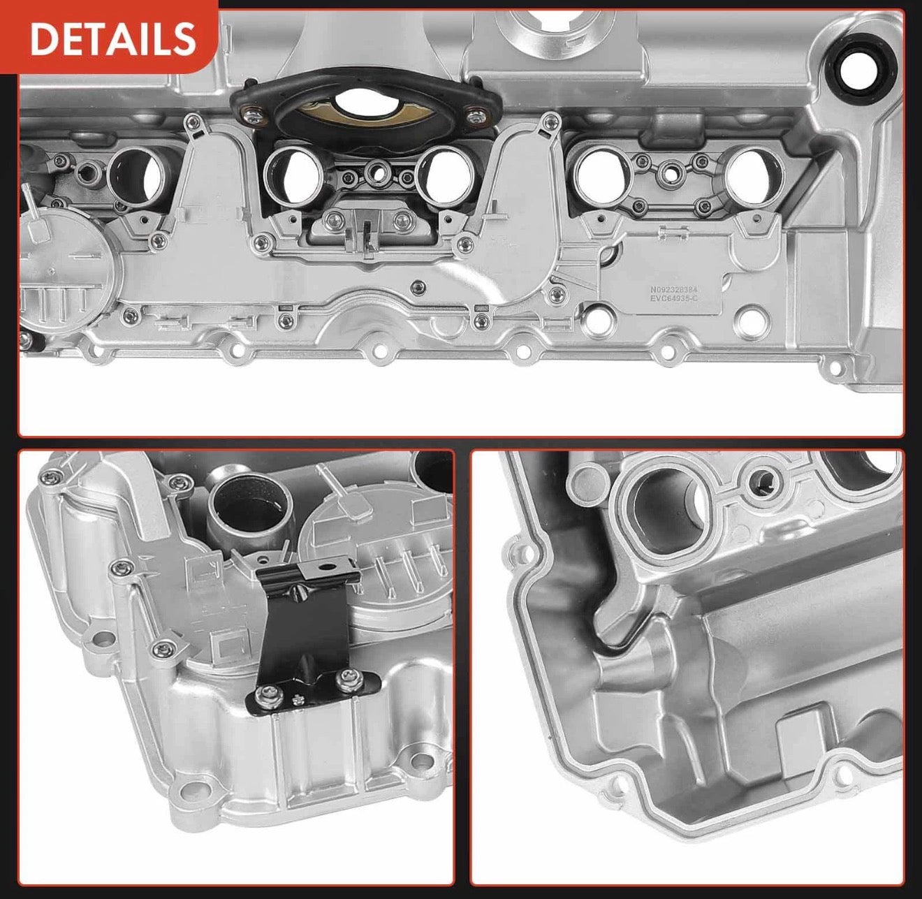 Aluminum Valve Cover for BMW N52 E70 E82 E90 E91 328i 528i 128i X3 X5 Z4
