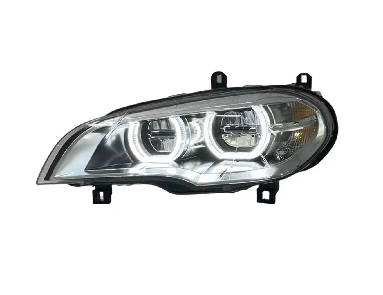 BMW X5 E70 Dual Color LED Headlights (2008–2013) – White & Yellow DRL Upgra