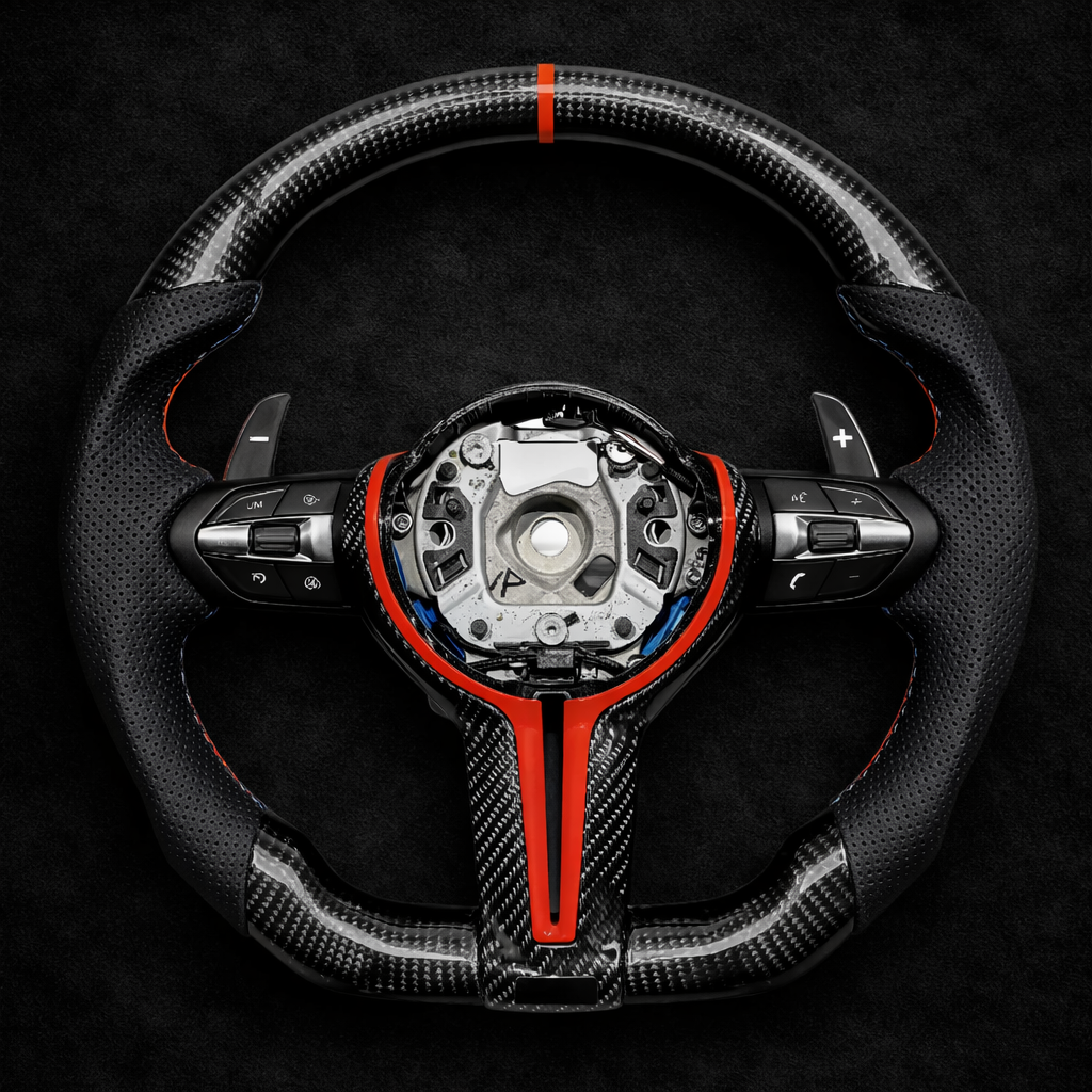 BMW M Sport Daytona Red Livery Steering Wheel for 2012-2019 models