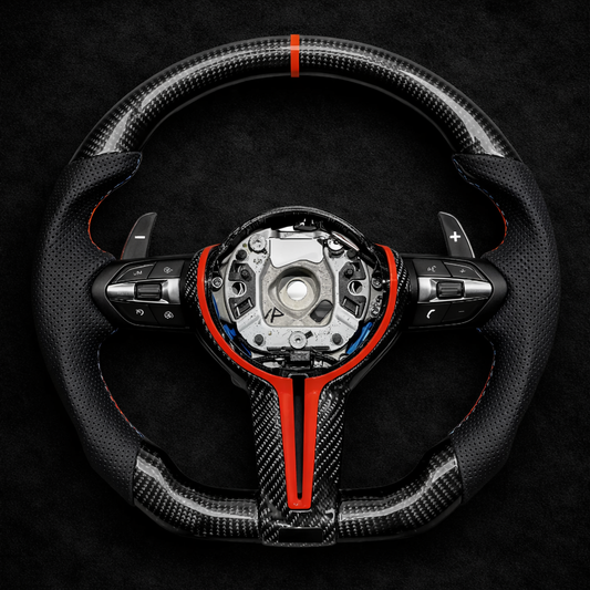 BMW M Sport Daytona Red Livery Steering Wheel for 2012-2019 models