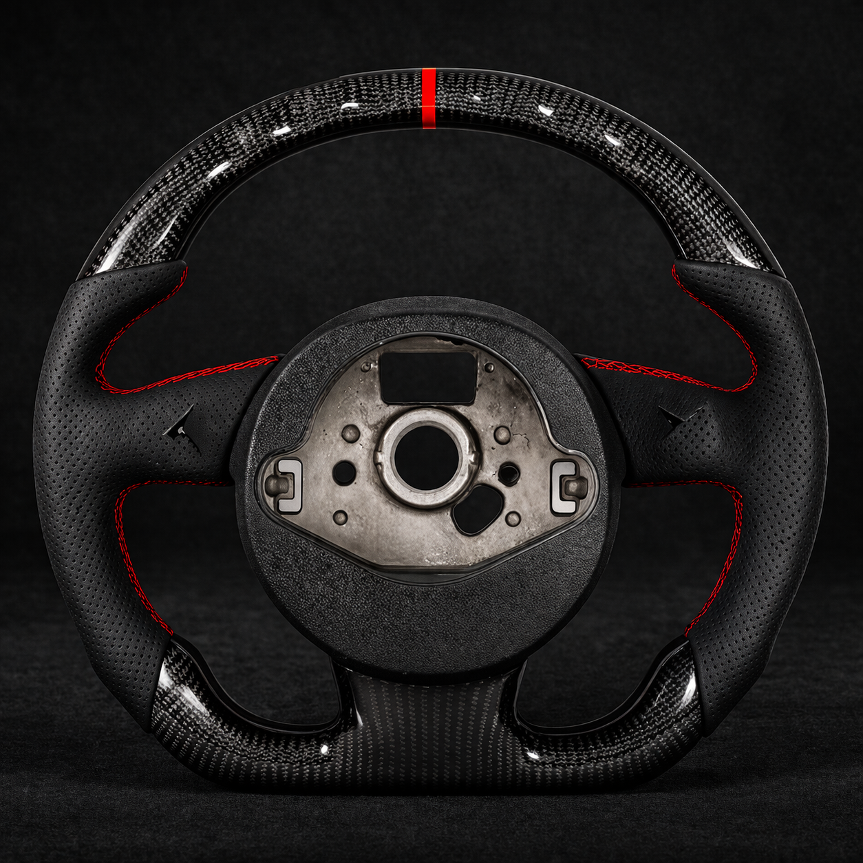 Audi A3/4/5, Q3/5/7 Perforated leather & Carbon Fiber Steering Wheel