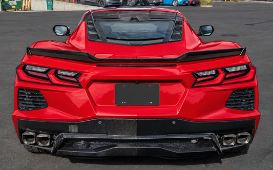 2020-2026 Corvette C8 | Z06 Style gloss black Rear Ducktail Wing Spoiler