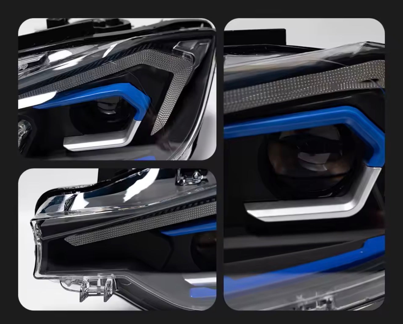 BMW F30/F31 Full LED Blue DRL Projector Headlights (2012–2019) | Sequential Turn Signal | Plug & Play