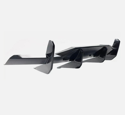 For Chevrolet Corvette C8 Stingray 20+ Real Carbon Fiber Rear Bumper Diffuser Lip