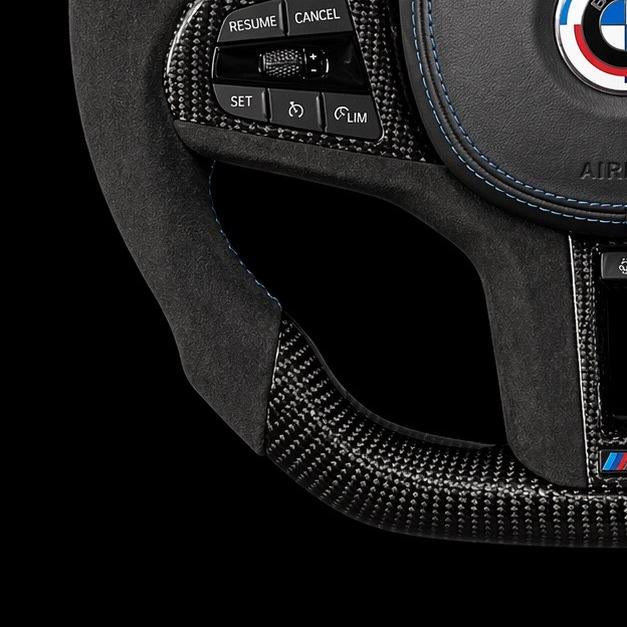 BMW M Performance Carbon Fiber & Alcantara Steering Wheel (2019–2026 G Series) – Airbag Included | Plug & Play