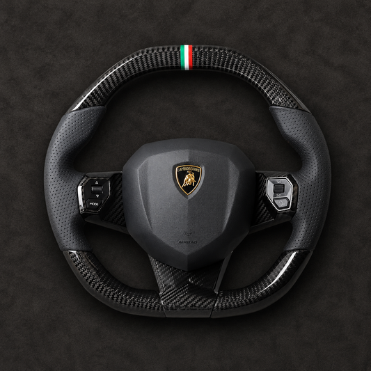 Lamborghini Aventador Carbon Fiber Performance Steering Wheel | Flat Bottom | 2012-2022