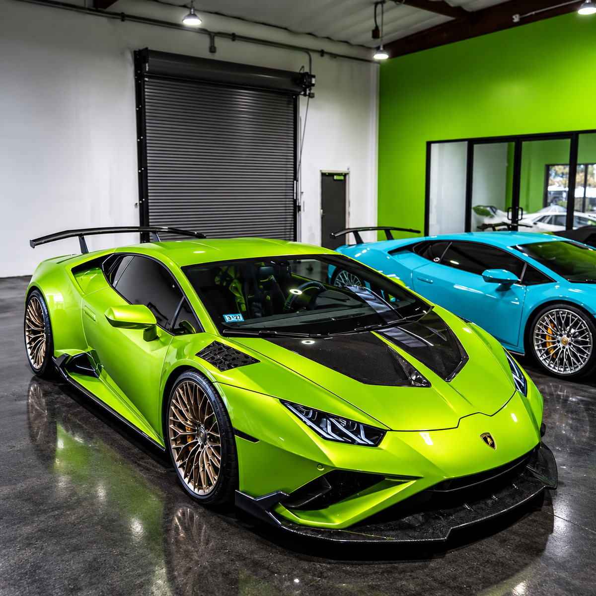 Lamborghini Huracán 1016 Style Double-Sided Carbon Fiber Hood