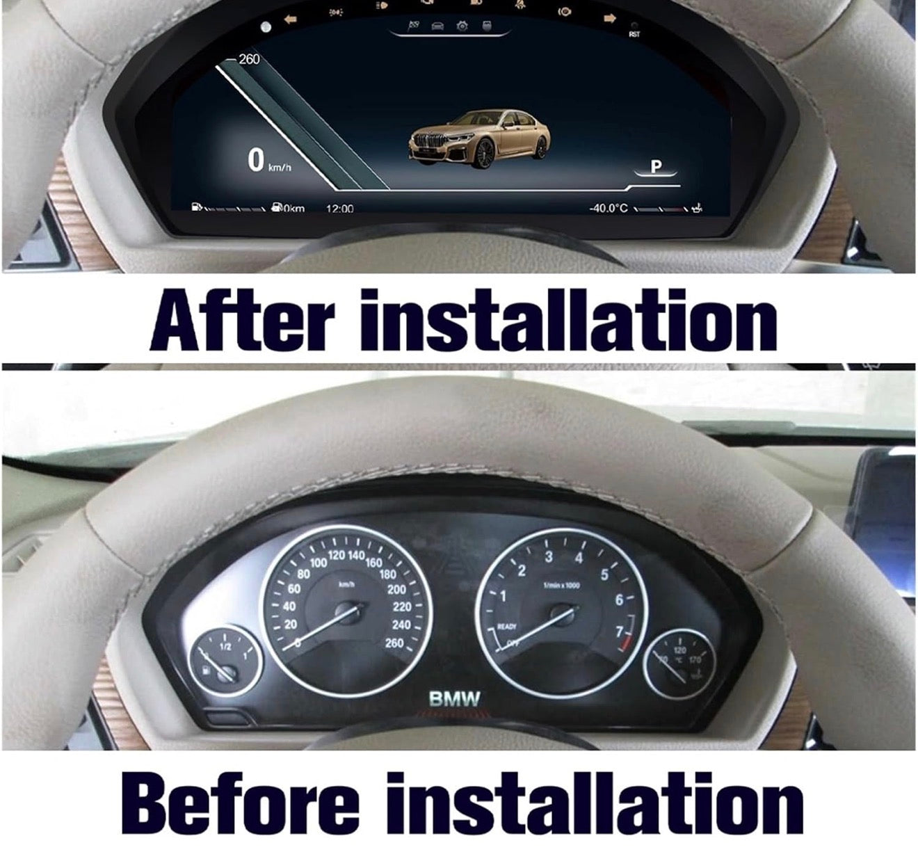 BMW 3-4 series FXX 2013-2020 Digital Dashboard Speedometer Cluster Instrument Panel 12.3-inch