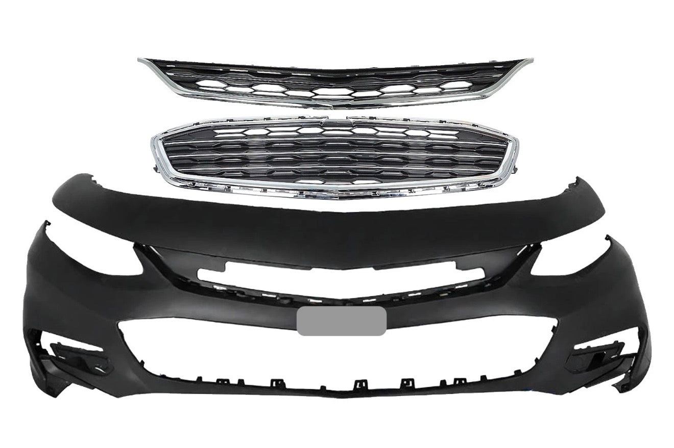 Front Bumper Cover Kit For 2016 2017 2018 Chevrolet Malibu Grille Grill Assembly