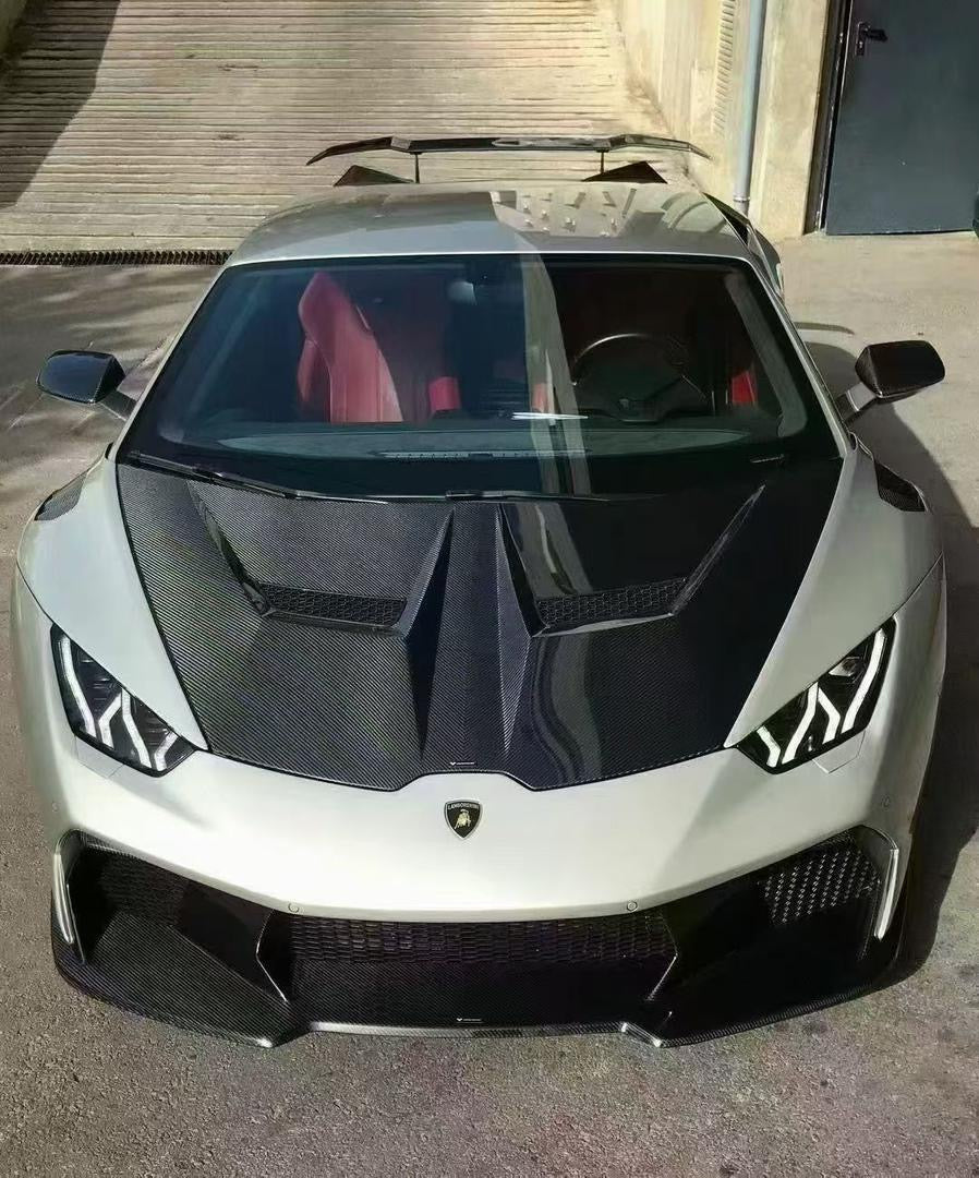 Lamborghini Huracán Dry Carbon Fiber Performance Hood | Top + Bottom