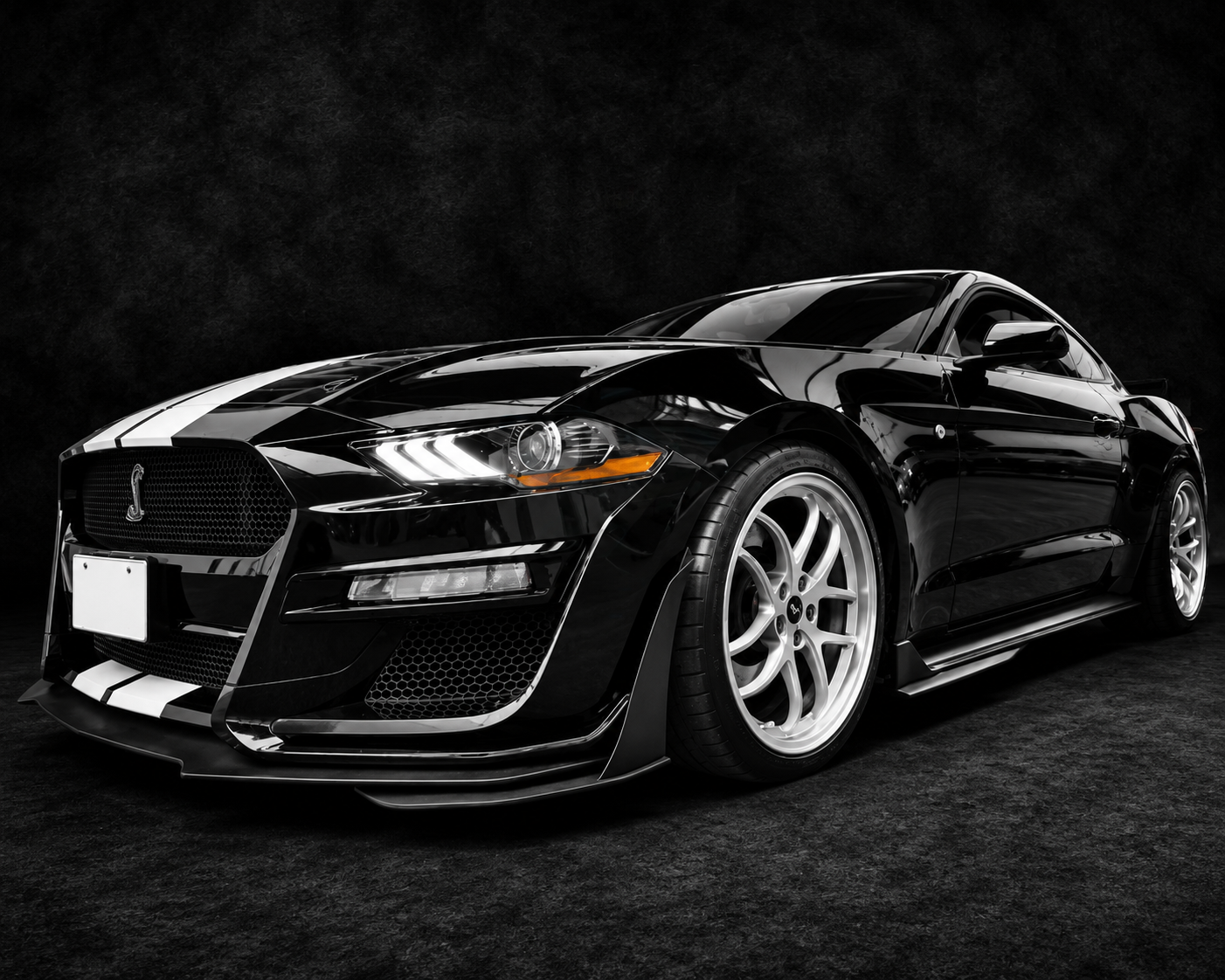 18-23 Ford Mustang GT500 Style Front Bumper Cover Conversion Replacement PP
