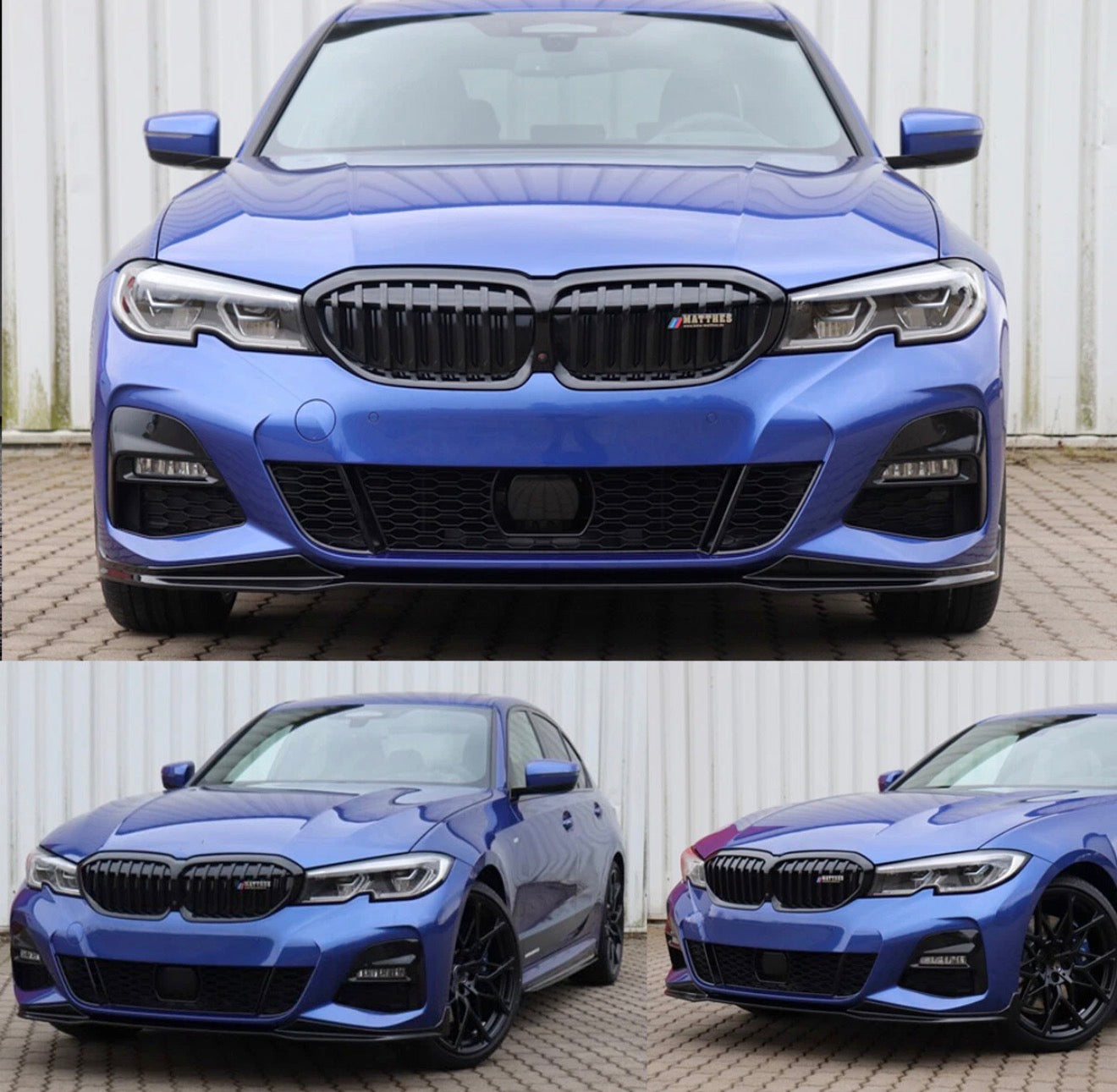 For 2019-2022 BMW M340i 330i G20 Pre-LCI Carbon Look Front Bumper Lip Splitter