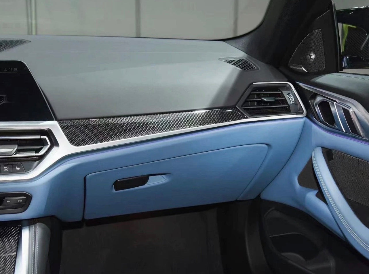 Carbon Fiber Interior Trim Cover Set For BMW 2-3-4 G Series 2019-2022