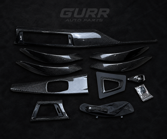 BMW 2014-2018 4-3 series F30-80 Real Carbon Fiber Full Interior Trim Kit Replacement