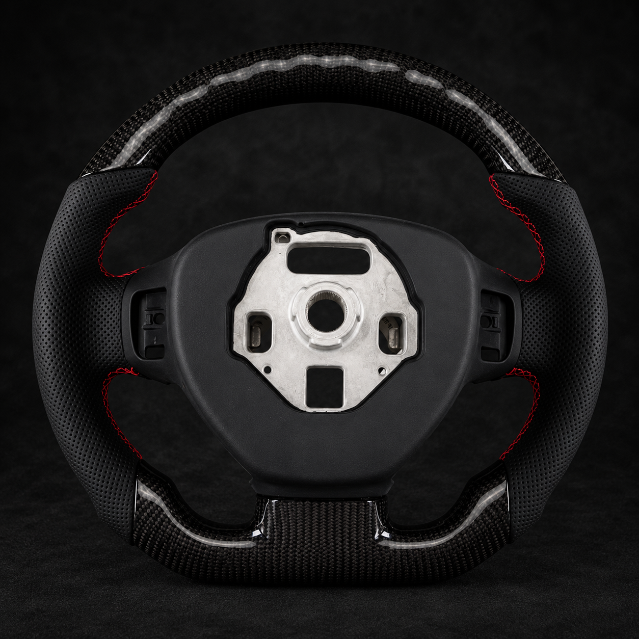 Corvette C7 Carbon Fiber LED Steering Wheel | Perforated Leather | 2014–2019