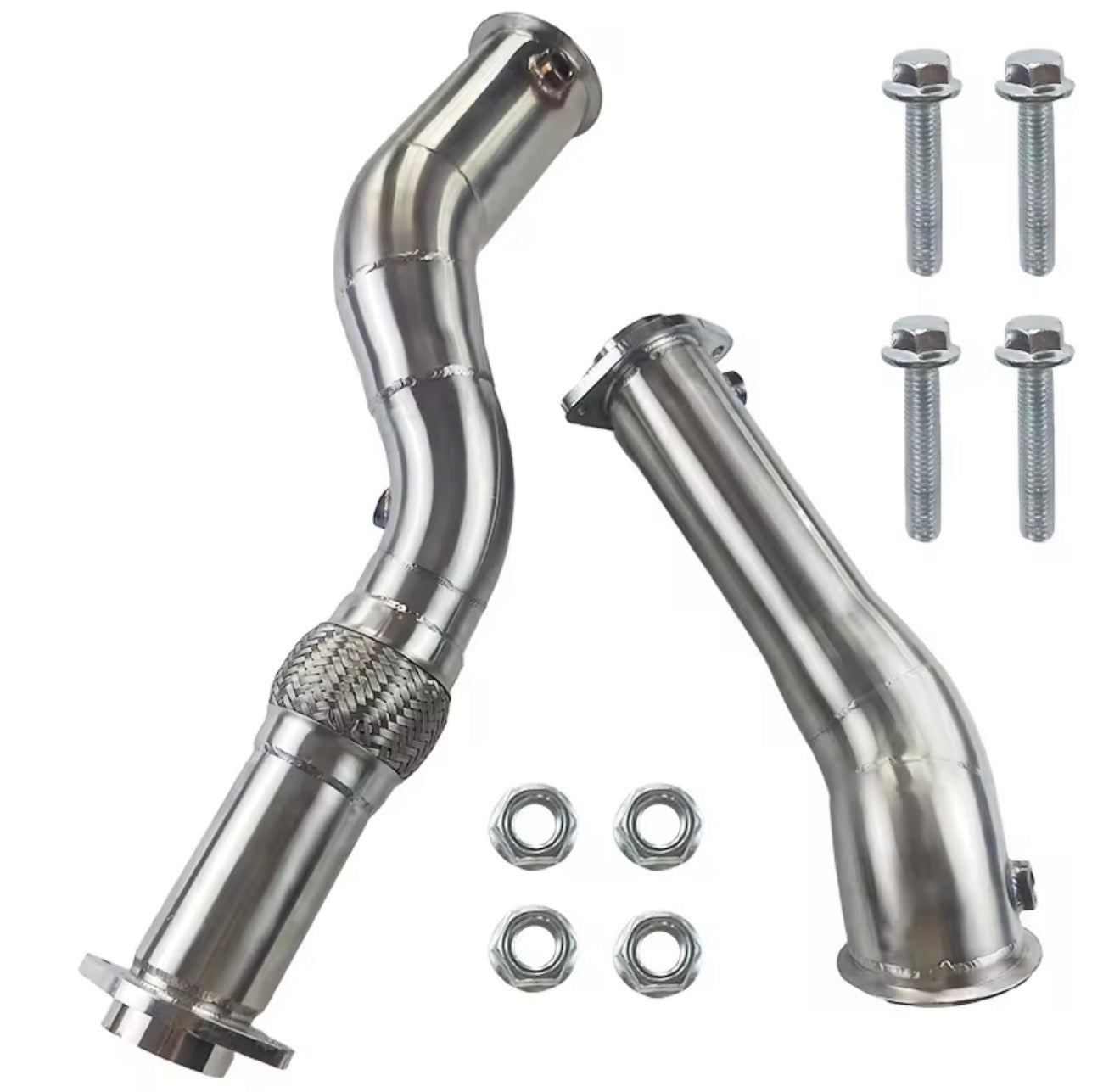 High-Performance Stainless Steel Catless Downpipes for BMW M3 G80 & M4 G82/G83 S58 3.0T (2021+)