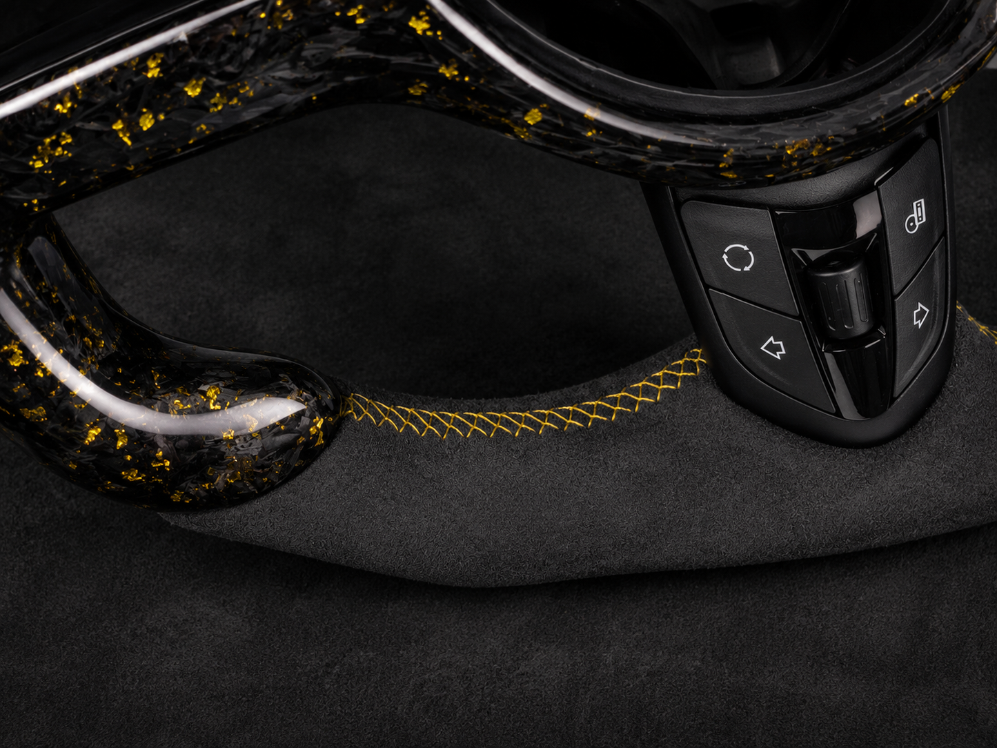BMW Racing Yellow Forged Carbon Fiber Steering Wheel | for 2008–2018 models|
