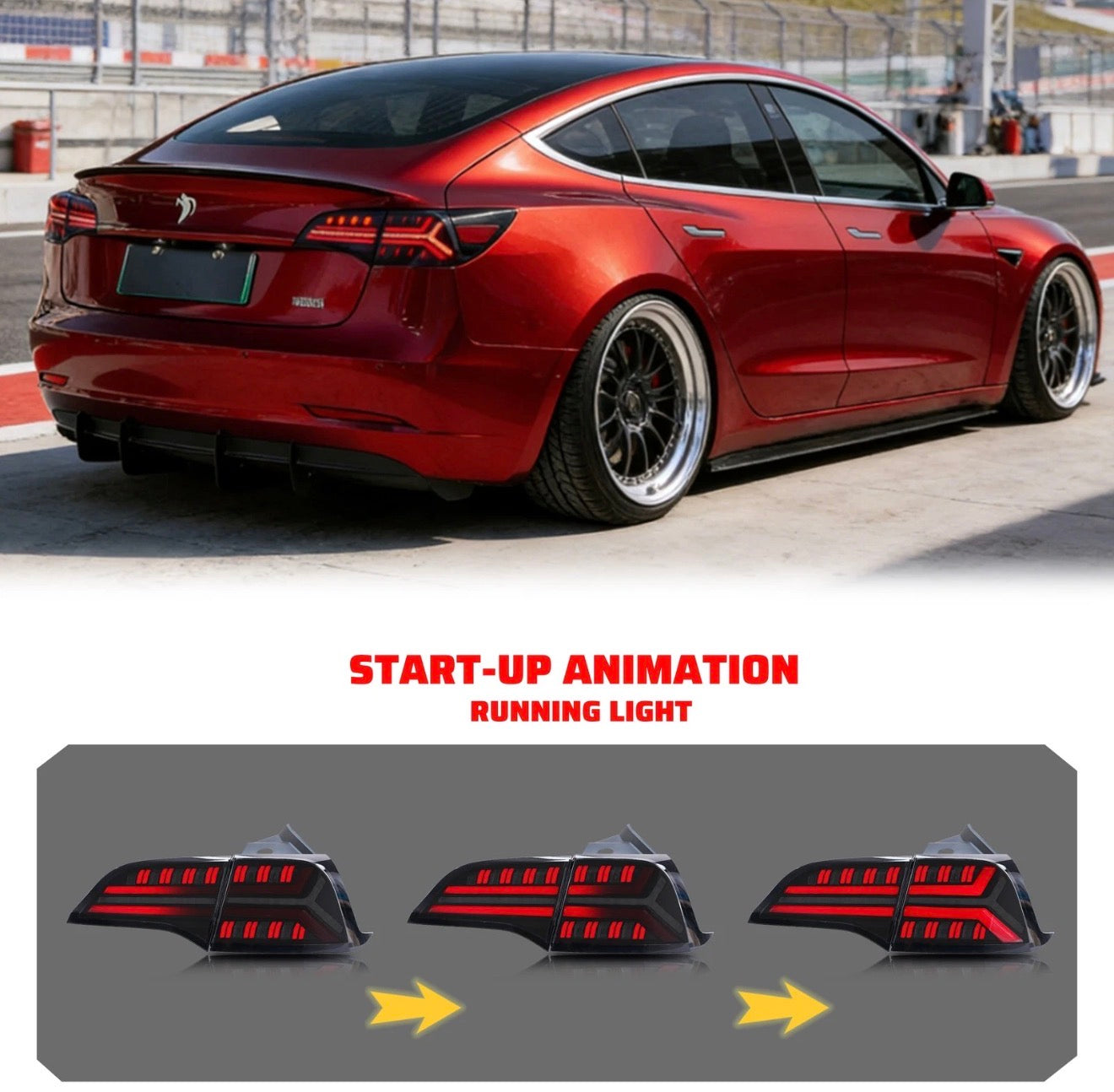 Tesla model 3/Y 2017-2022 Full LED sequential taillights
