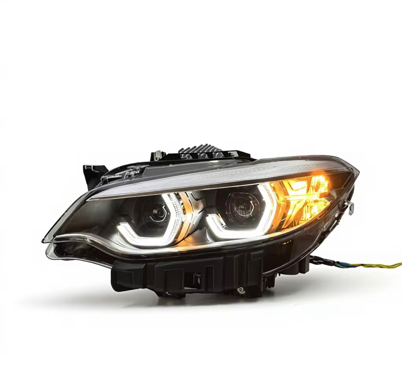 BMW F22/F23 Dual-Color LED Headlights (Yellow & White DRL) 2014–2021