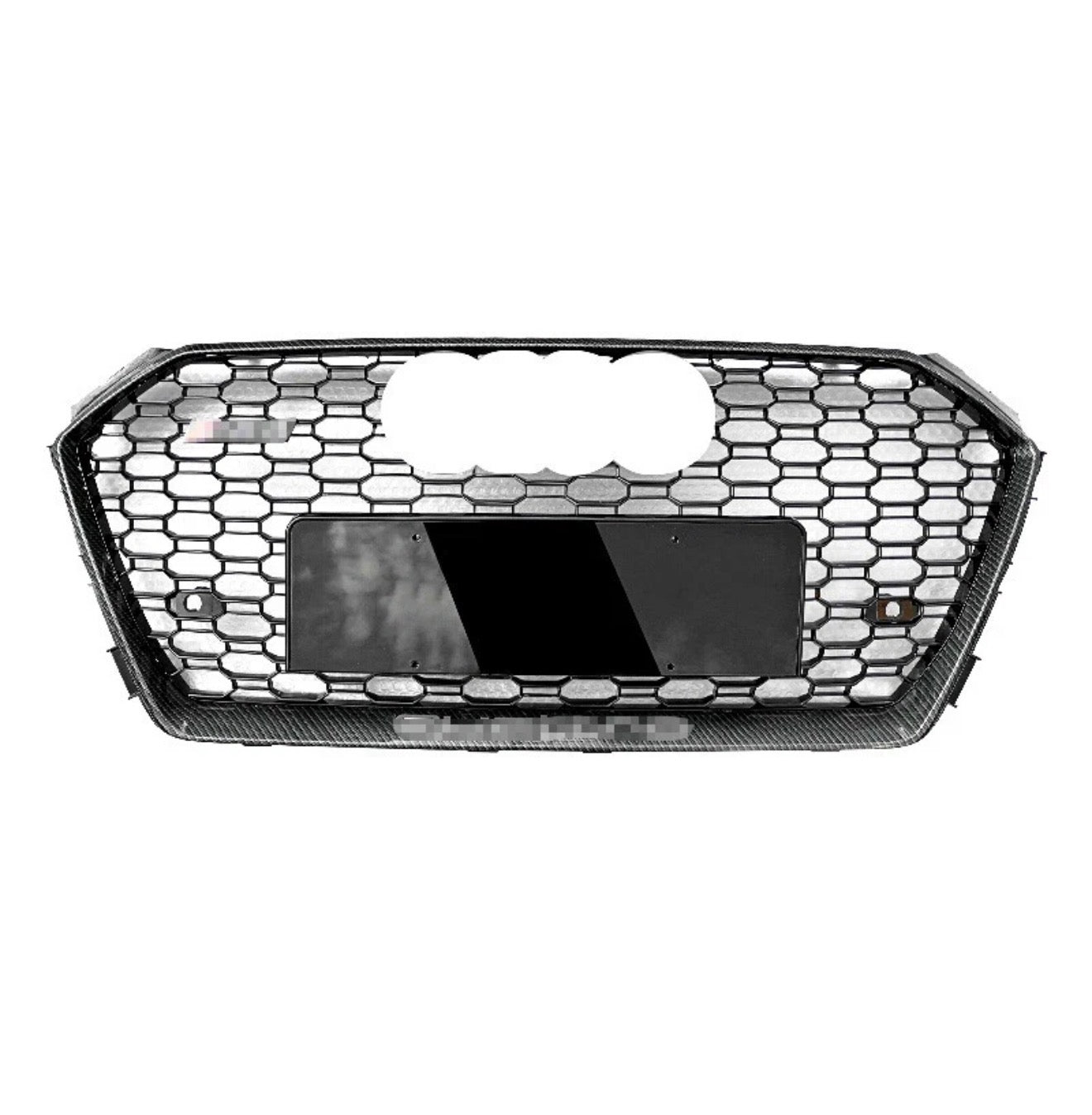 For Audi A4 S4 B9 2017- 2019 RS4 Style Carbon Fiber Grill Honeycomb Grillei