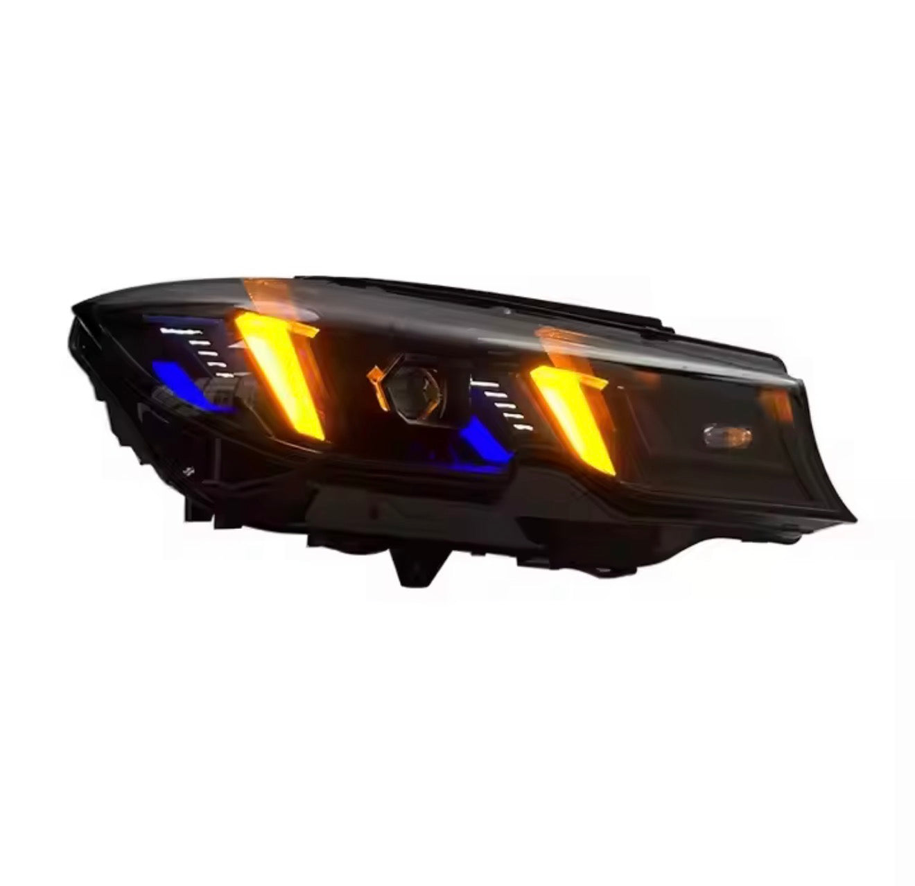 BMW G20/G28 Snake Style LED Headlights (2019–2022) – Dual Color Yellow/White DRL | Plug & Play