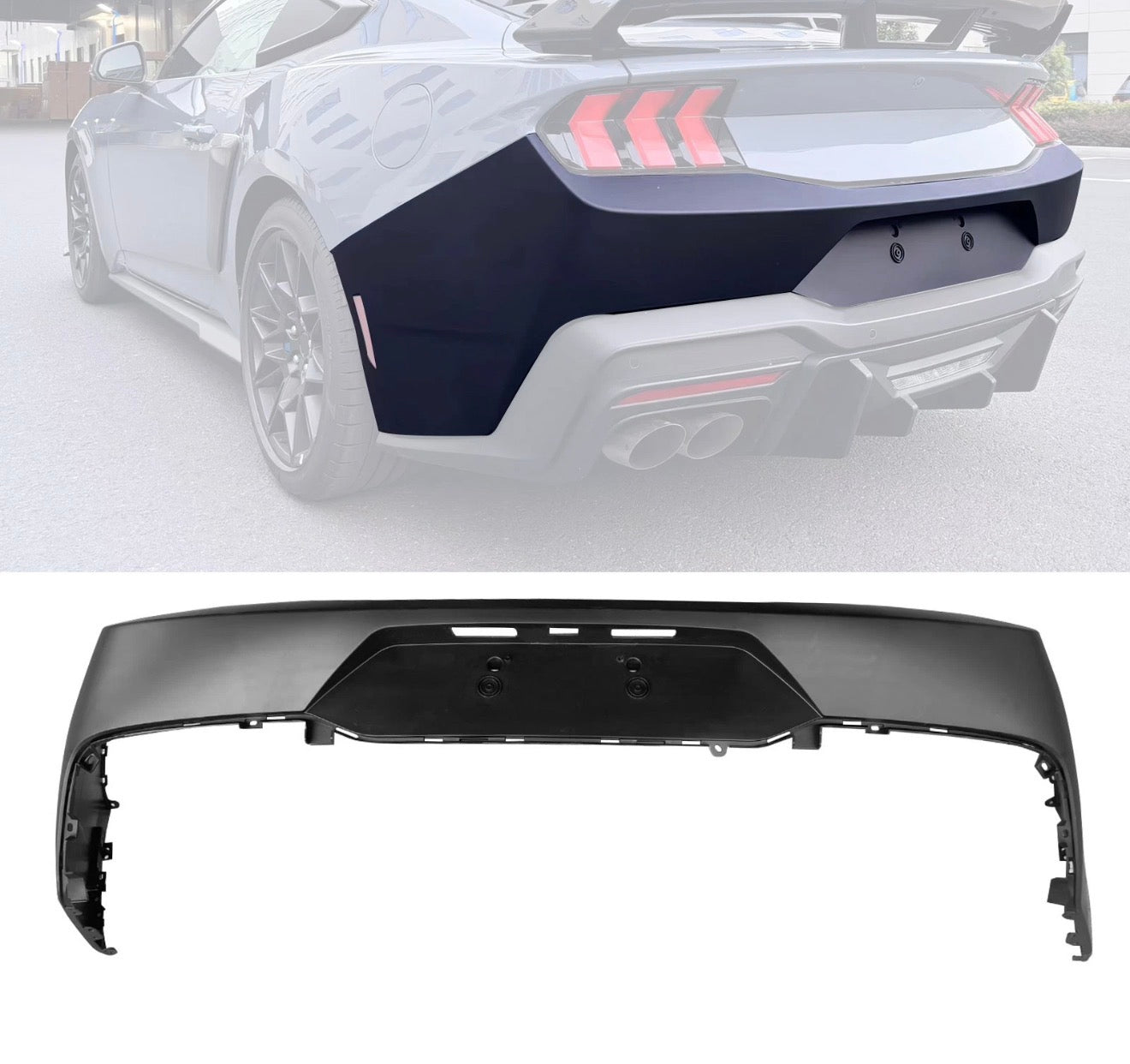 Ford Mustang 24-26 OE Rear Bumper & Race diffuser Combo