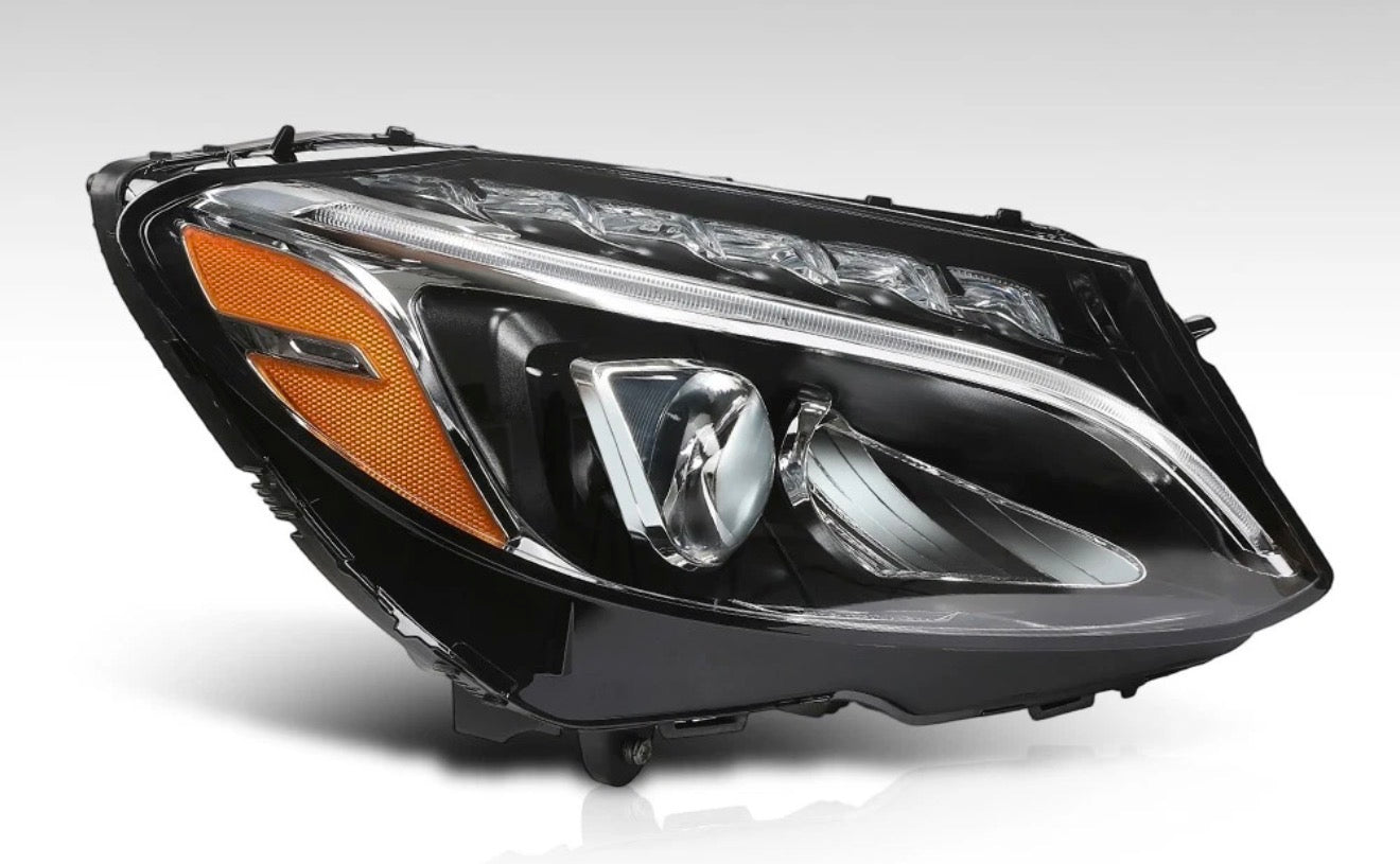 LED Headlights Left Right Fit For 2015-2018 Mercedes Benz C-Class W205 C300