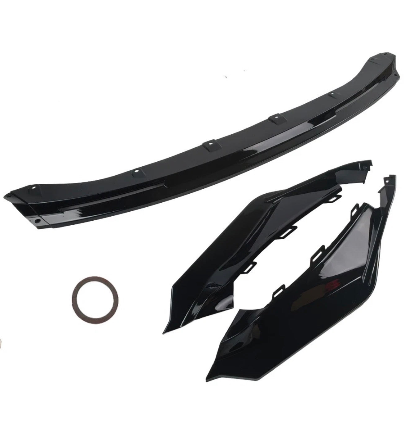 Front Bumper Lip Splitter For 2021-26 BMW G80 M3 G82 G83 M4 V2 Style Gloss Black