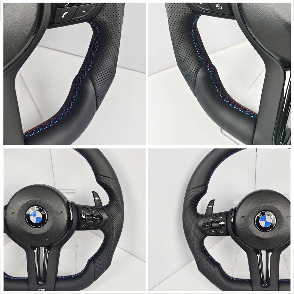 BMW M Performance Race Red Steering Wheel with Airbag & Paddle Shifters | 2012–2019 Models