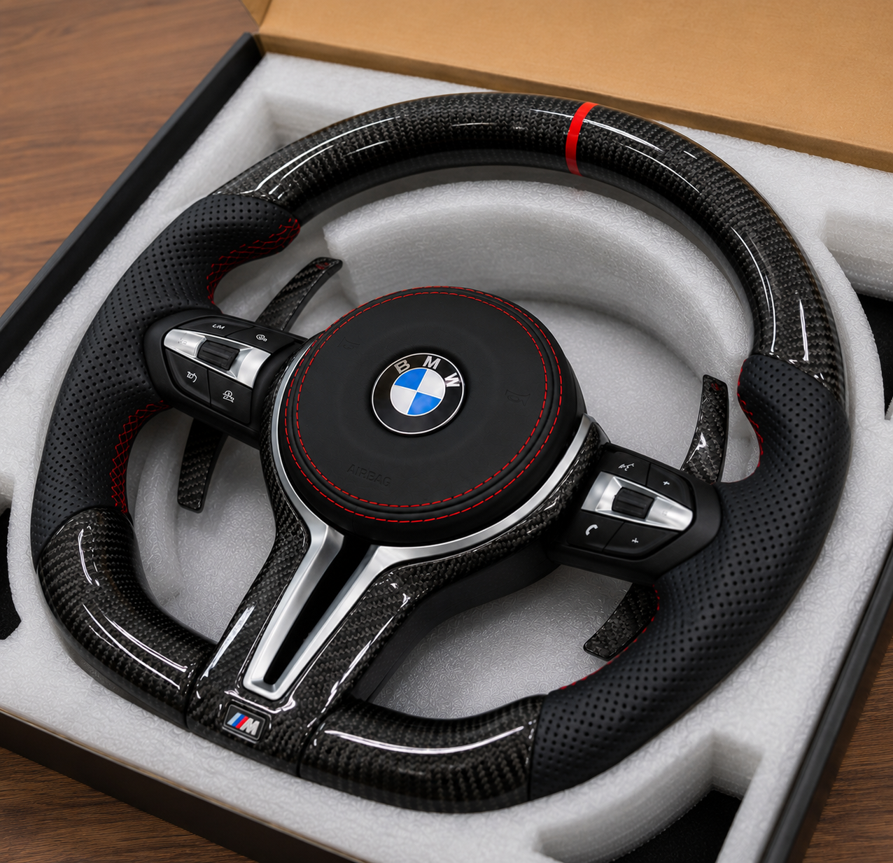BMW M Performance Italian Style Carbon Fiber Steering Wheel (2008–2018)