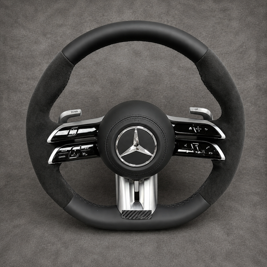 Mercedes-Benz AMG Style Alcantara Steering Wheel Full Assembly
