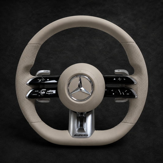 Mercedes-Benz AMG Performance Steering Wheel – Beige Italian Leather | 2017-2027