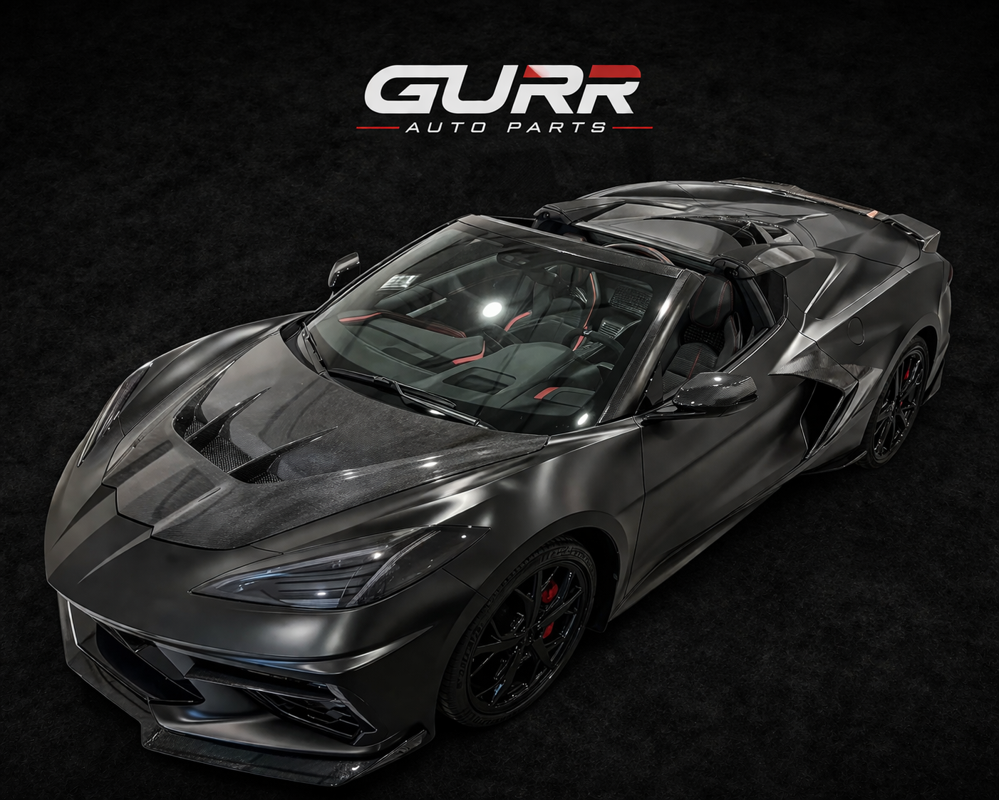 ZR1 Style Carbon Fiber Front Hood for Chevrolet Corvette C8 Stingray / Z06 2020-2025