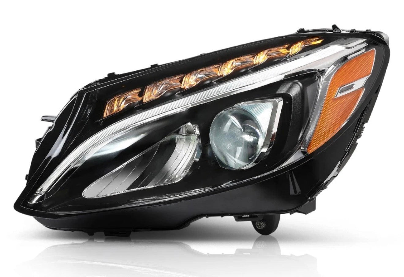 LED Headlights Left Right Fit For 2015-2018 Mercedes Benz C-Class W205 C300