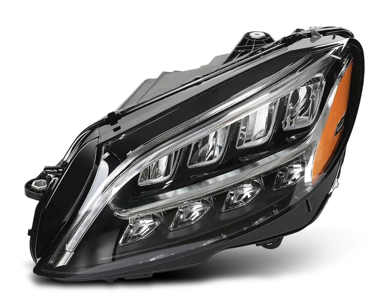 Full LED For Mercedes Benz C-Class C300 W205 2019-2021 Headlights Left+Right Pair
