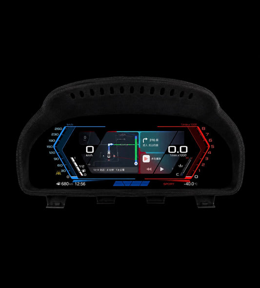 BMW X3–X5 2011-2018 12.3" digital dashboard cluster wireless carplay, navigation, map, music