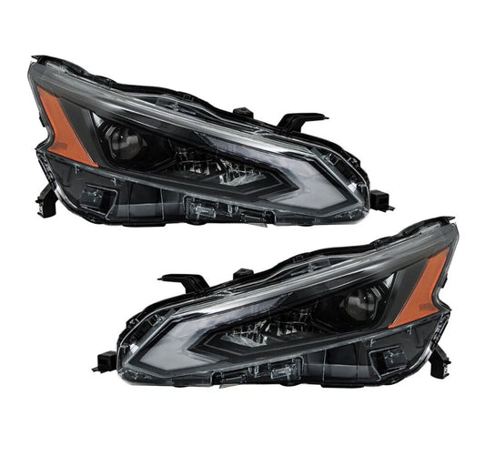 Nissan Altima 2023-2024 Left+Right Full LED Headlights Assembly Black vessel