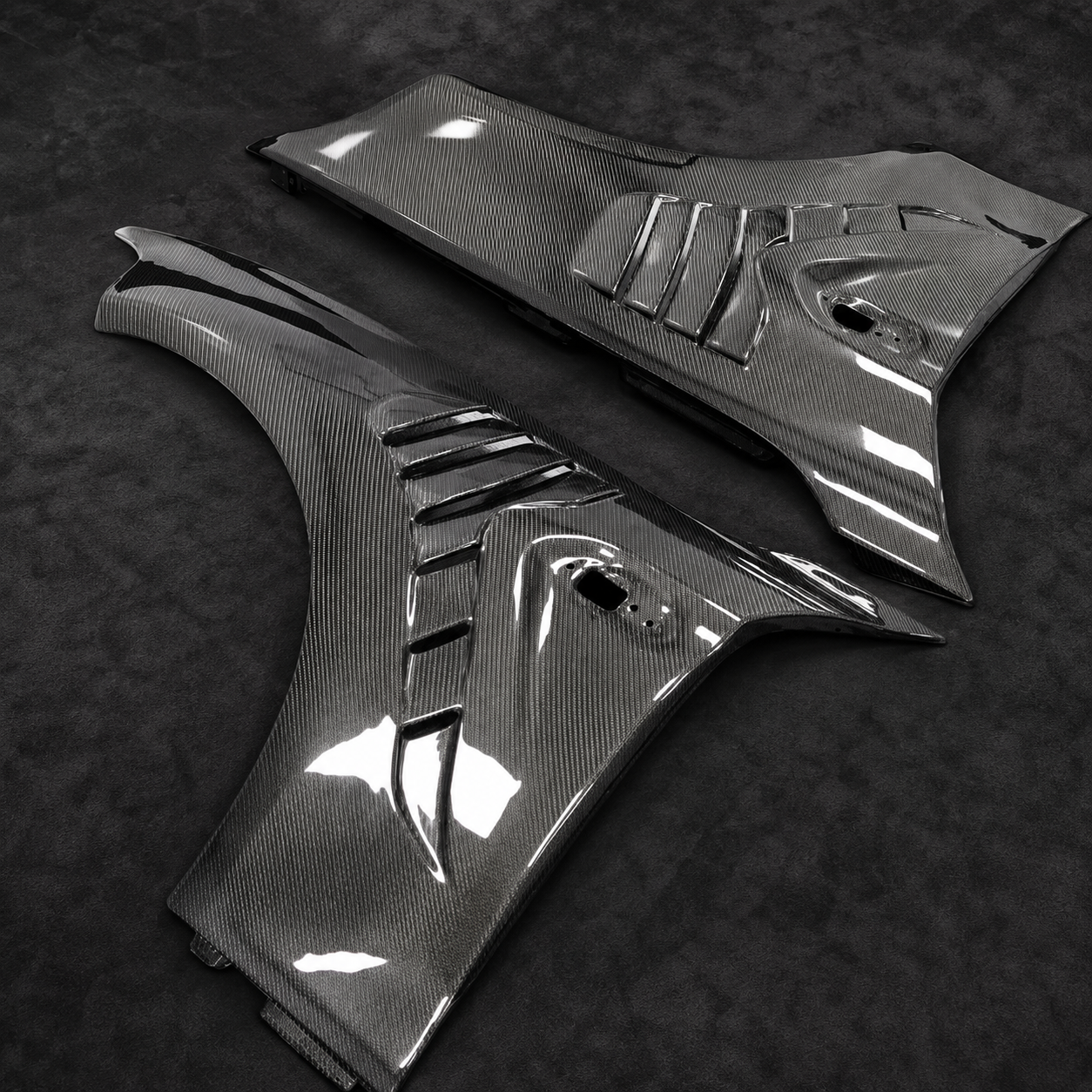 BMW F87 M2 / M2 Competition Carbon Fiber Vented Front Fenders | 2016–2021 | Real Carbon Fiber