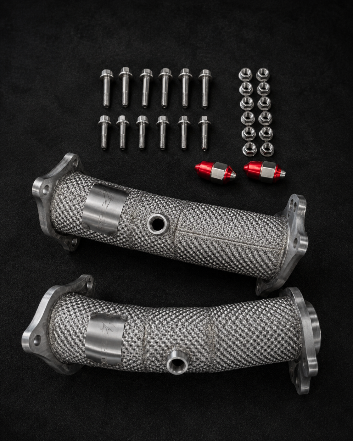 2020+ Chevrolet Corvette C8 3” High Flow Downpipes w/ Heat Shields – 6.2L LT2