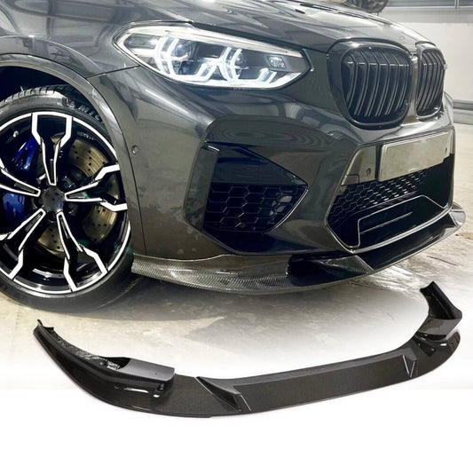 For BMW X3 M F97 X4 M F98 M40i 19+ REAL CARBON Front Bumper Lip Spoiler Splitter