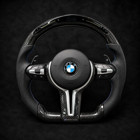 BMW M Sport LED Display Carbon & Leather Steering Wheel for 2012-2018 models