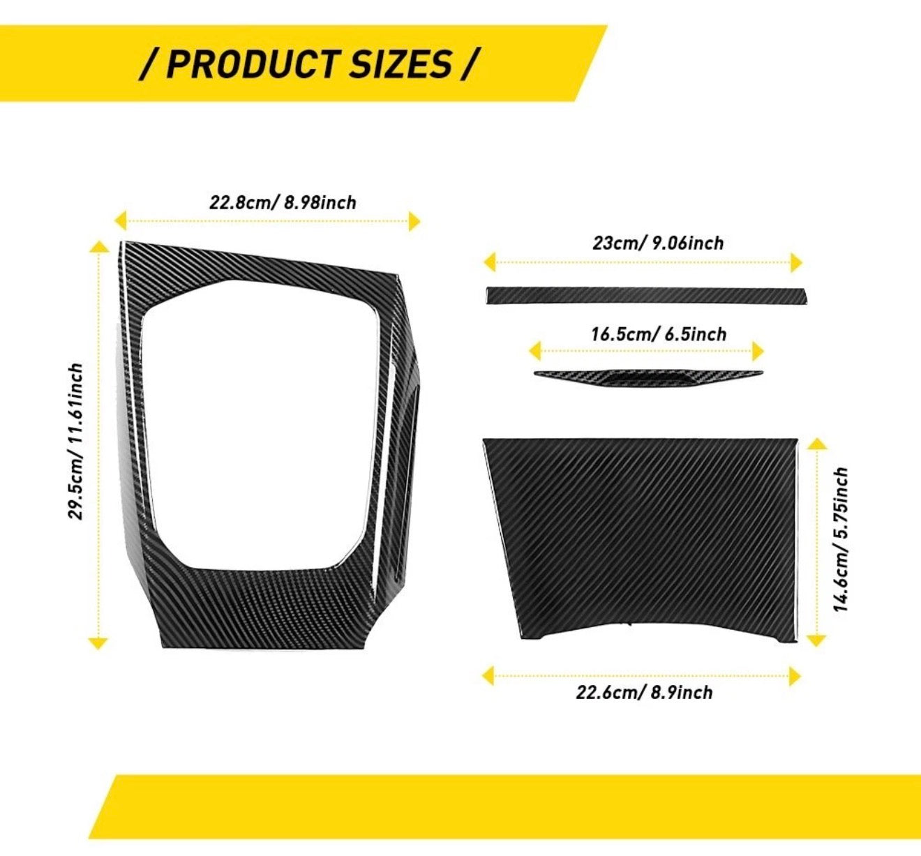 Carbon Fiber Interior Trim Cover Set For BMW 2-3-4 G Series 2019-2022