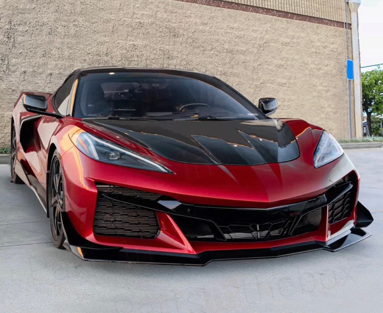 Z06 Style Complete Front Bumper Grille Conversion Kit For 2020-2025 Corvette C8