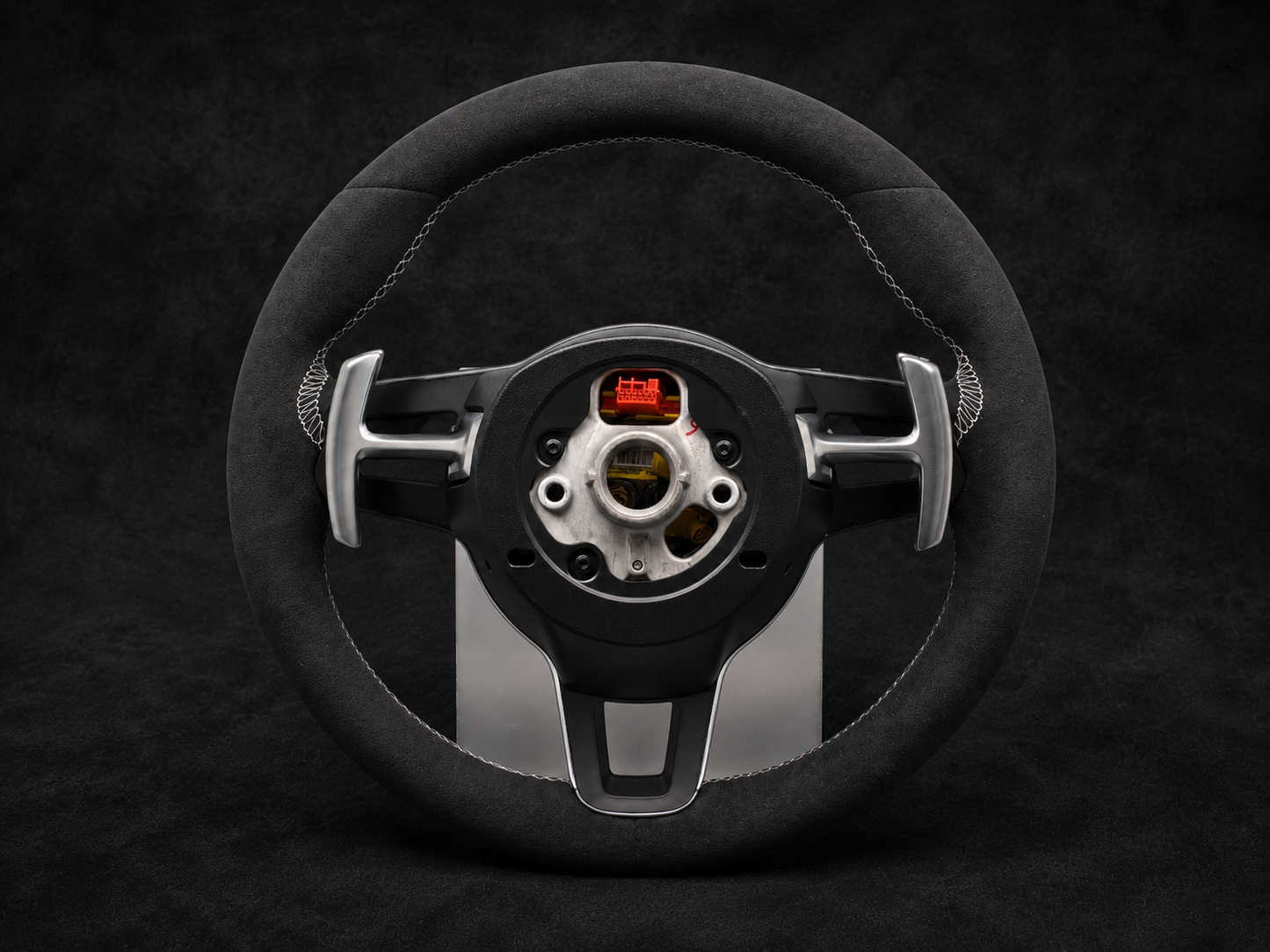 Porsche OEM Style Italian Black Alcantara Steering Wheel For 2012-2025 models