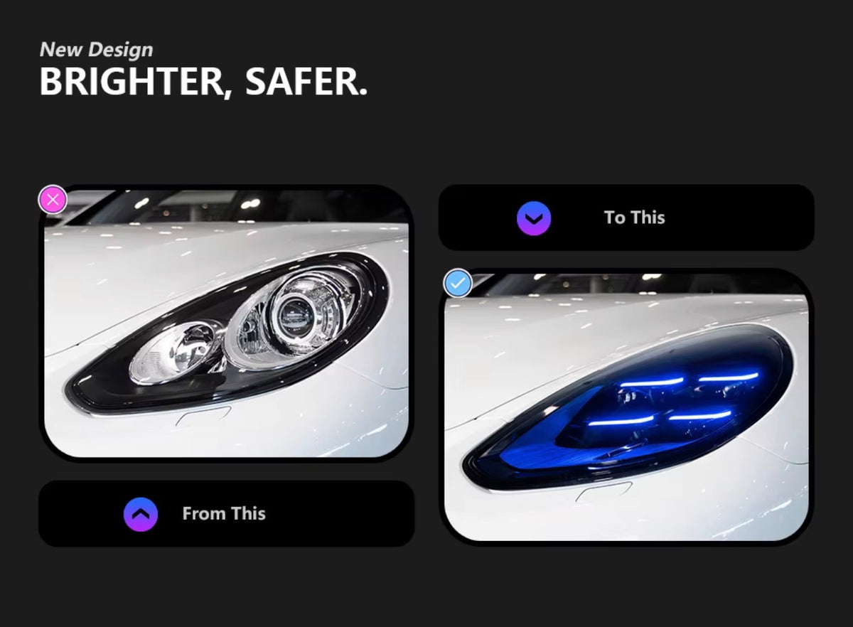 Porsche Panamera 2010-2016 upgraded LCI model style LED headlights