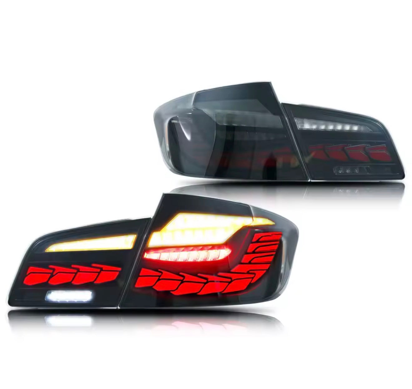BMW F10 / F18 GTS LED Tail Lights 2011–2016 | Sequential Turn Signals | Smoked Black | Plug & Play