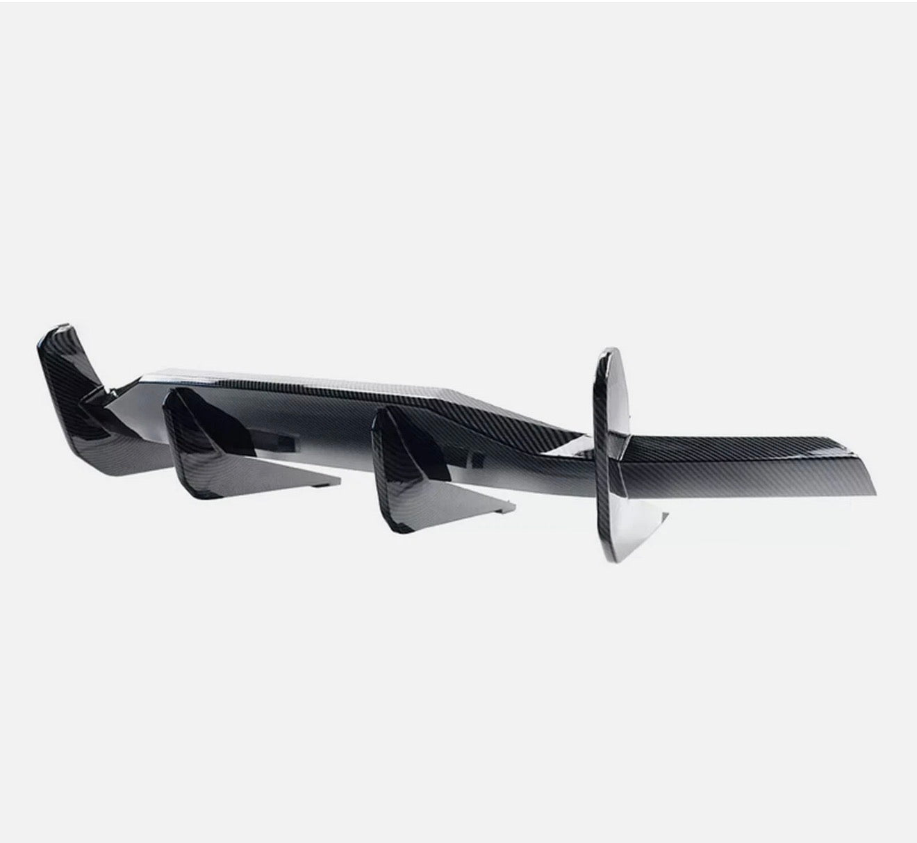 For Chevrolet Corvette C8 Stingray 20+ Real Carbon Fiber Rear Bumper Diffuser Lip